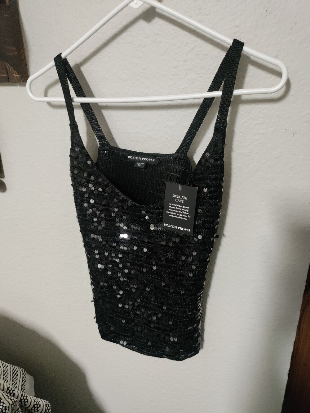 New Boston Proper Sequined Top Size XXS